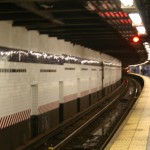 Opposite side of the tracks, waiting for the train