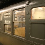 Vintage train before boarding