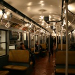 Inside of my first vintage train car