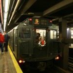 Train, dressed up for Christmas