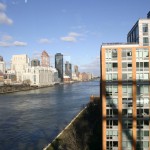 Beginning the ascent from Roosevelt Island