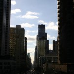 Looking up Second Avenue