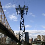 Bridge, tram cable support, visitor center