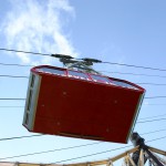 Underneath the tram