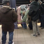 Nutcracker mouse in the subway station