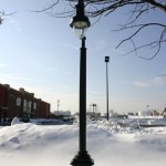 Old or faux-old lamppost