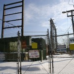 Power station on the opposite side
