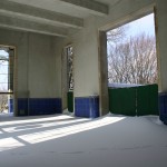 Upstairs pavillon in the Orchard Beach bathhouse